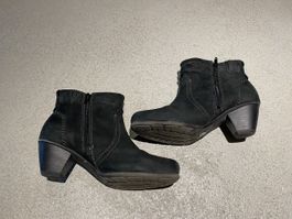 Herbst-Stiefeletten Gr. 36 Schwarz Leder