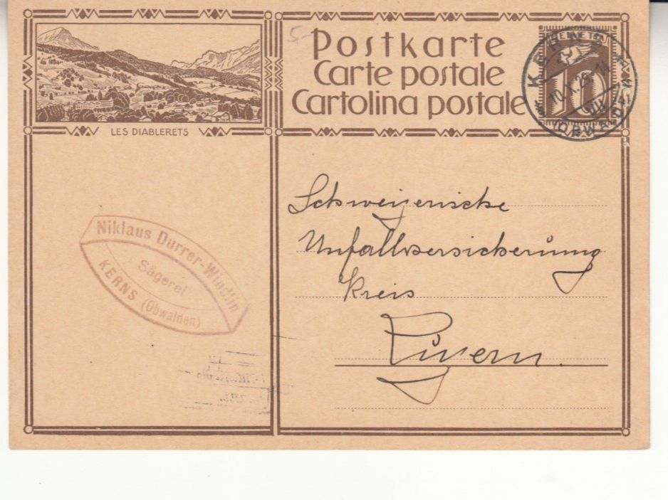 Tutti i francobolli: SGK PK 122.009 Les Diablerets – Usato da Bürglen TG venduto da StampGraf