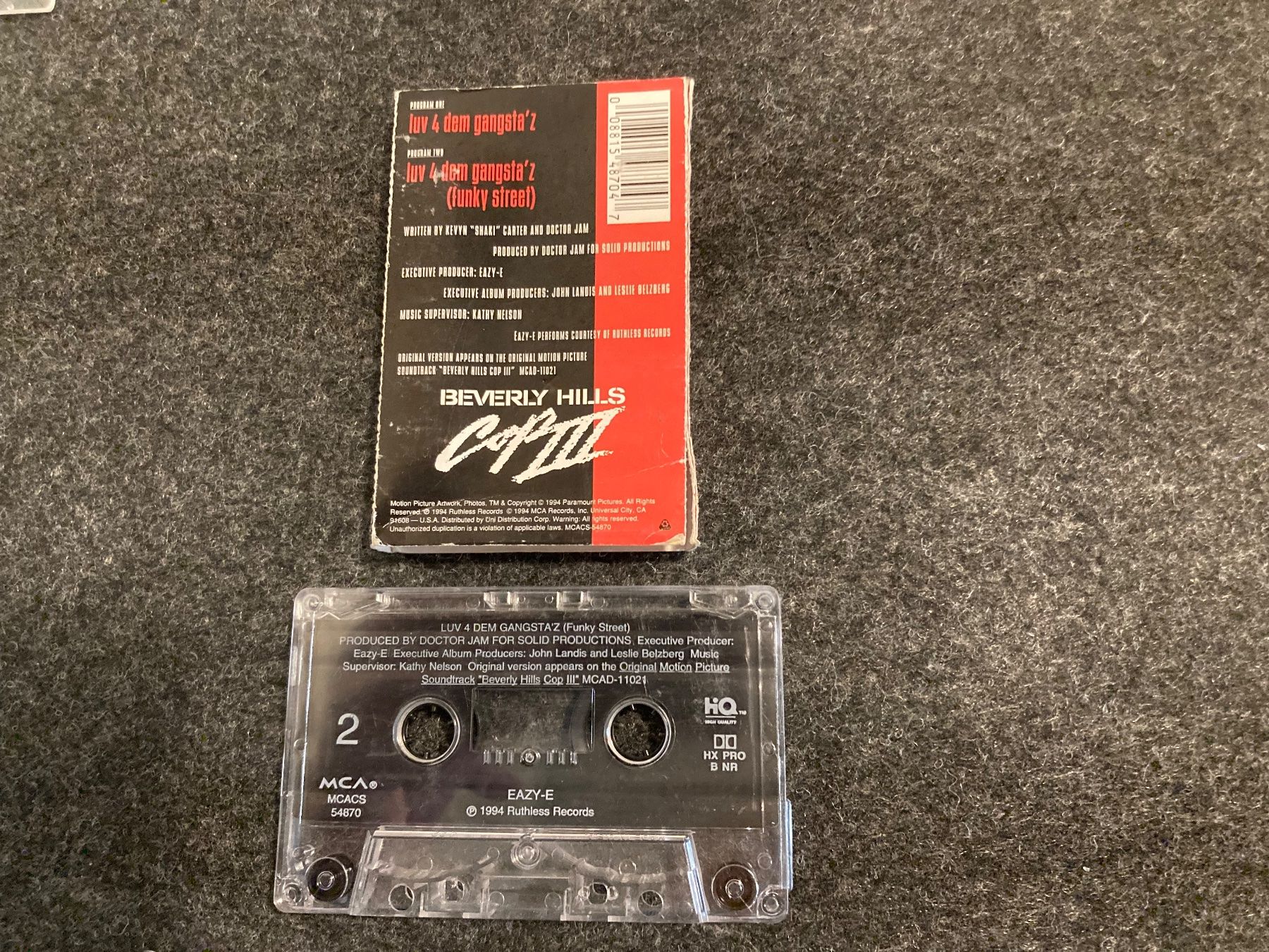 Musicassette: Eazy-E - Luv 4 Dem Gangsta'z (MC) – Usato da Fribourg venduto da Karushi 4