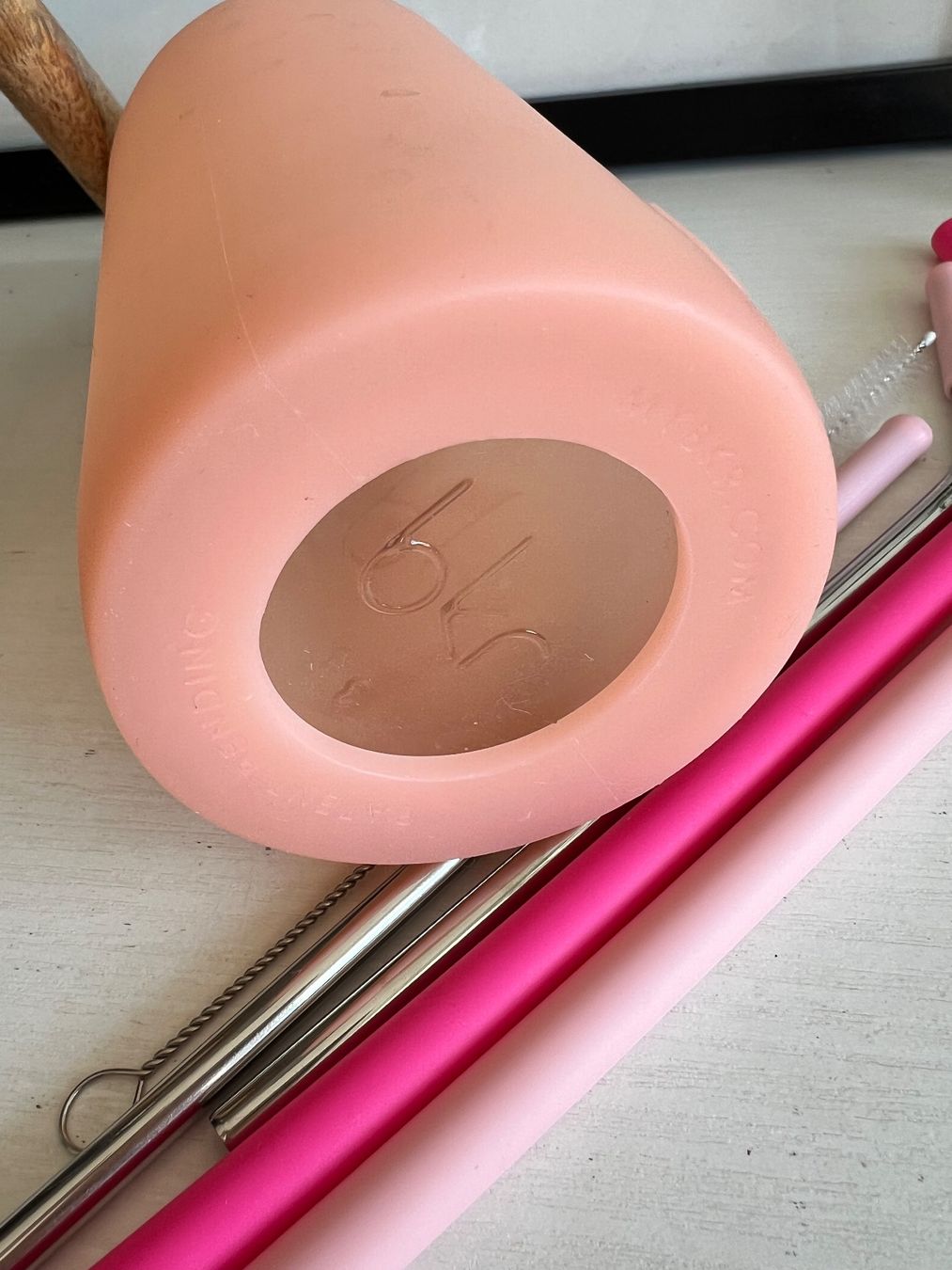 Borracce & Thermos: Bkr Flasche / Glas / rosa silikon – Usato da Effretikon venduto da YaMn 4