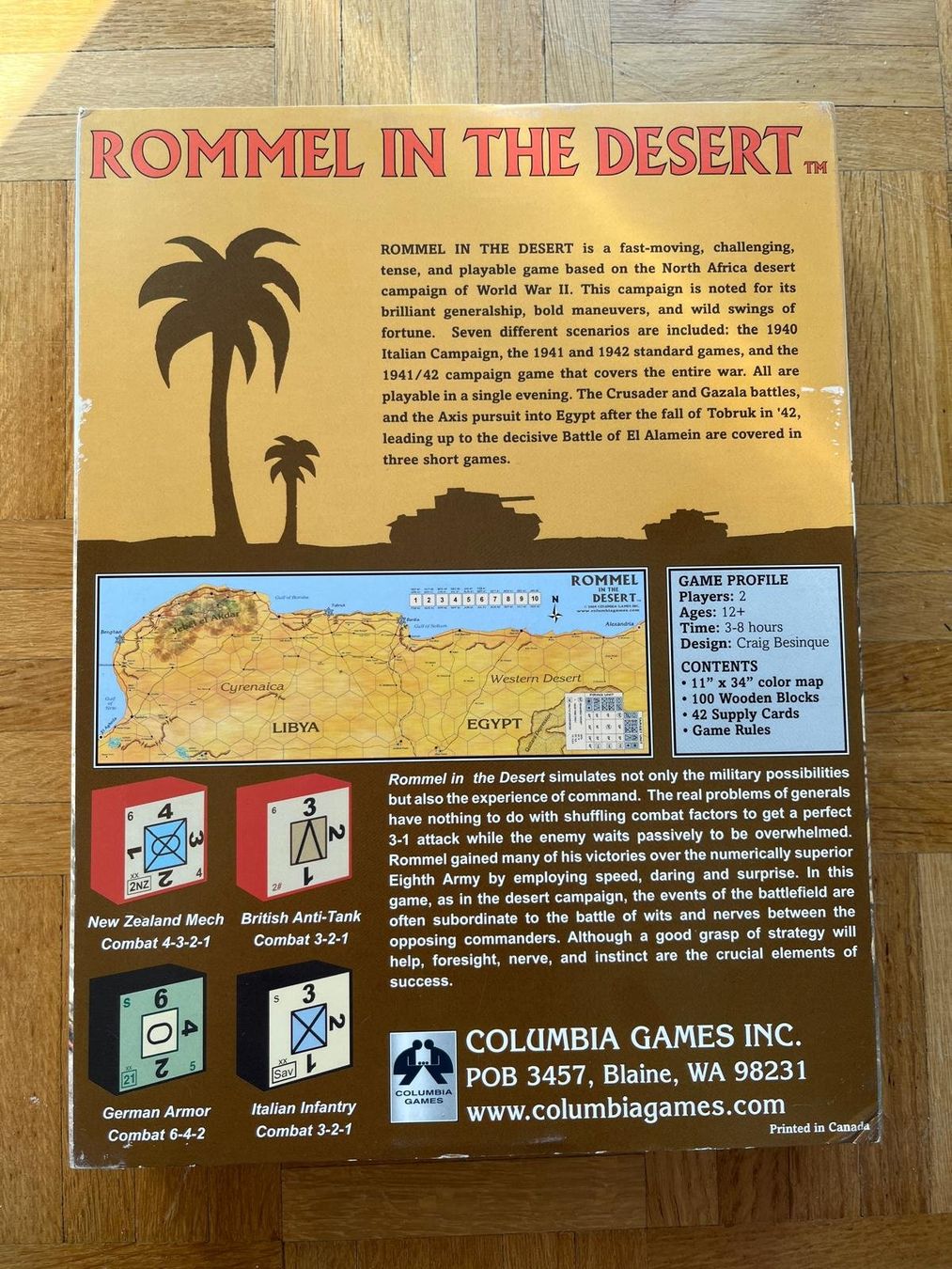 Giochi: Rommel in the Desert boardgame – Nuovo (secondo la descrizione) da Winterthur venduto da kap_m2dt 1