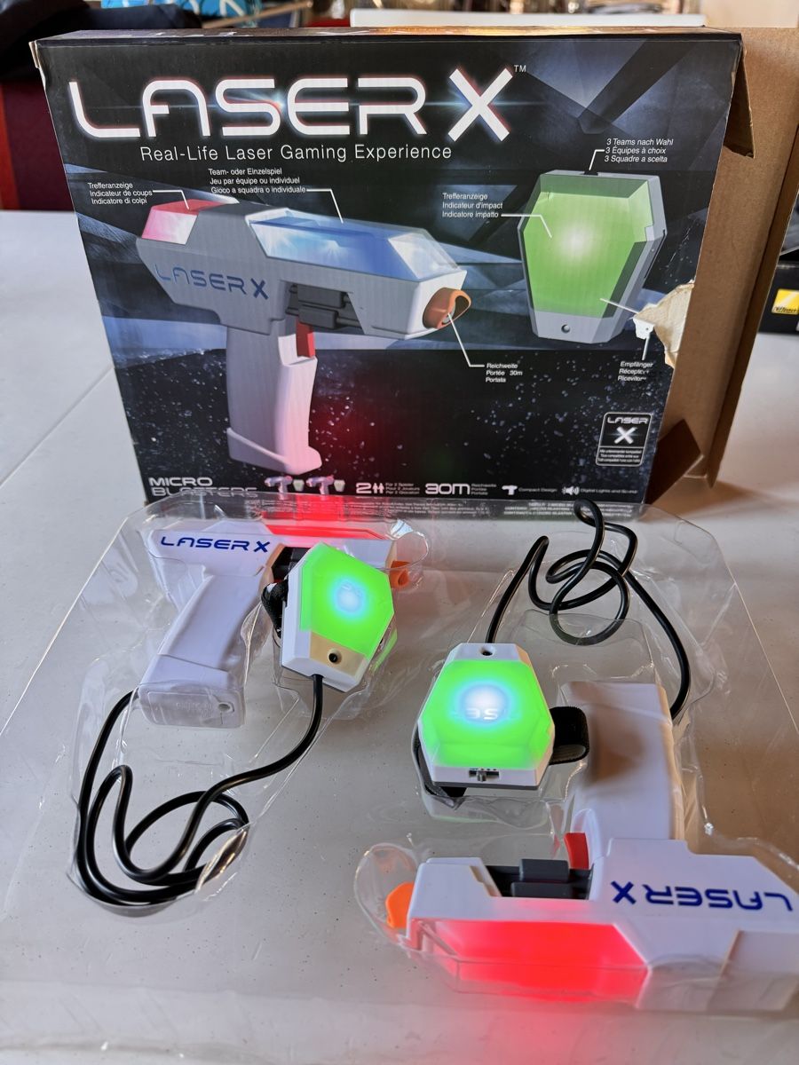 game&watch Giochi: Laser X Micro Blasters Set im Karton neuwertig – Usato da Tägertschi venduto da Atina00