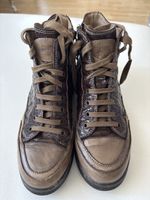 Candice Cooper Schuhe, Gr. 38, Braun Leder Reptil Optik.