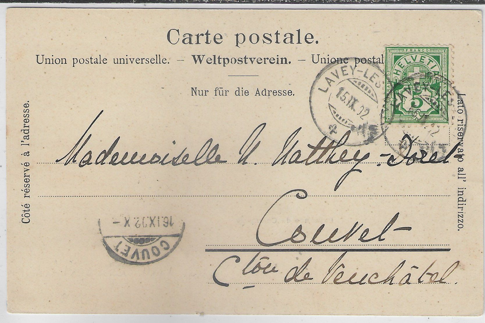 Ansichtskarten: Paysanne de Champery – Gebraucht aus Ettingen von Kartenplanet 1