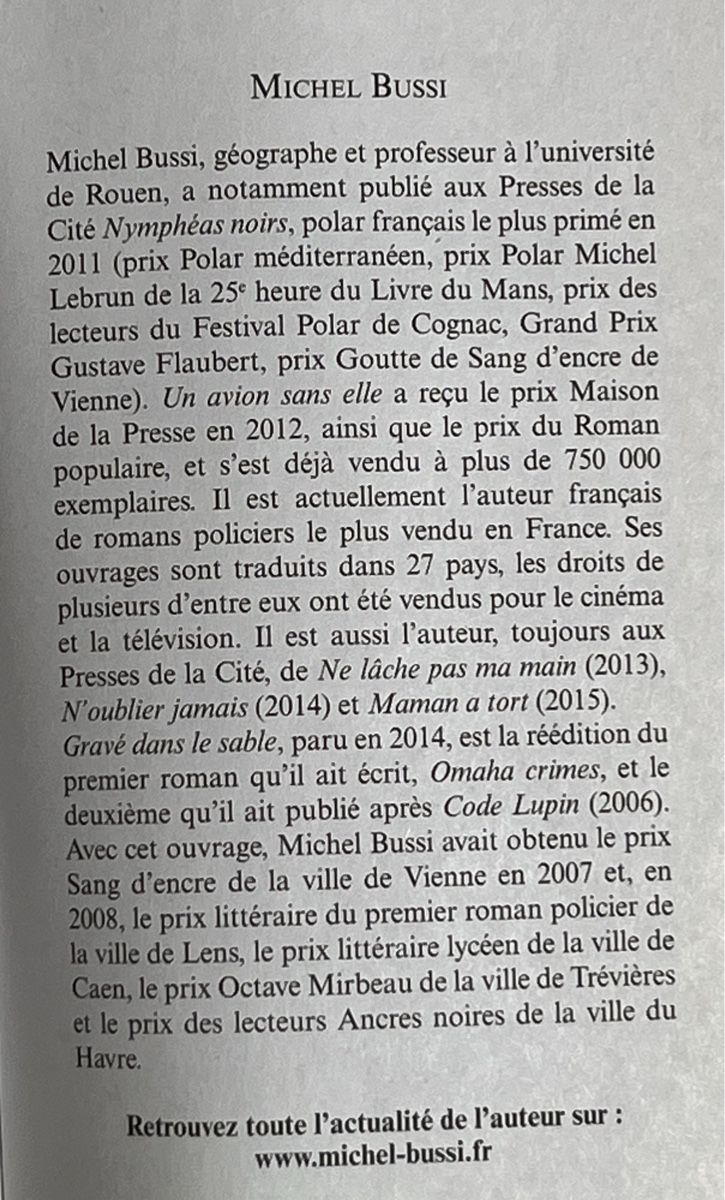 Bücher: Ne lâche pas ma main Michel Bussi – Gebraucht aus La Tour-de-Peilz von Pansy02 1