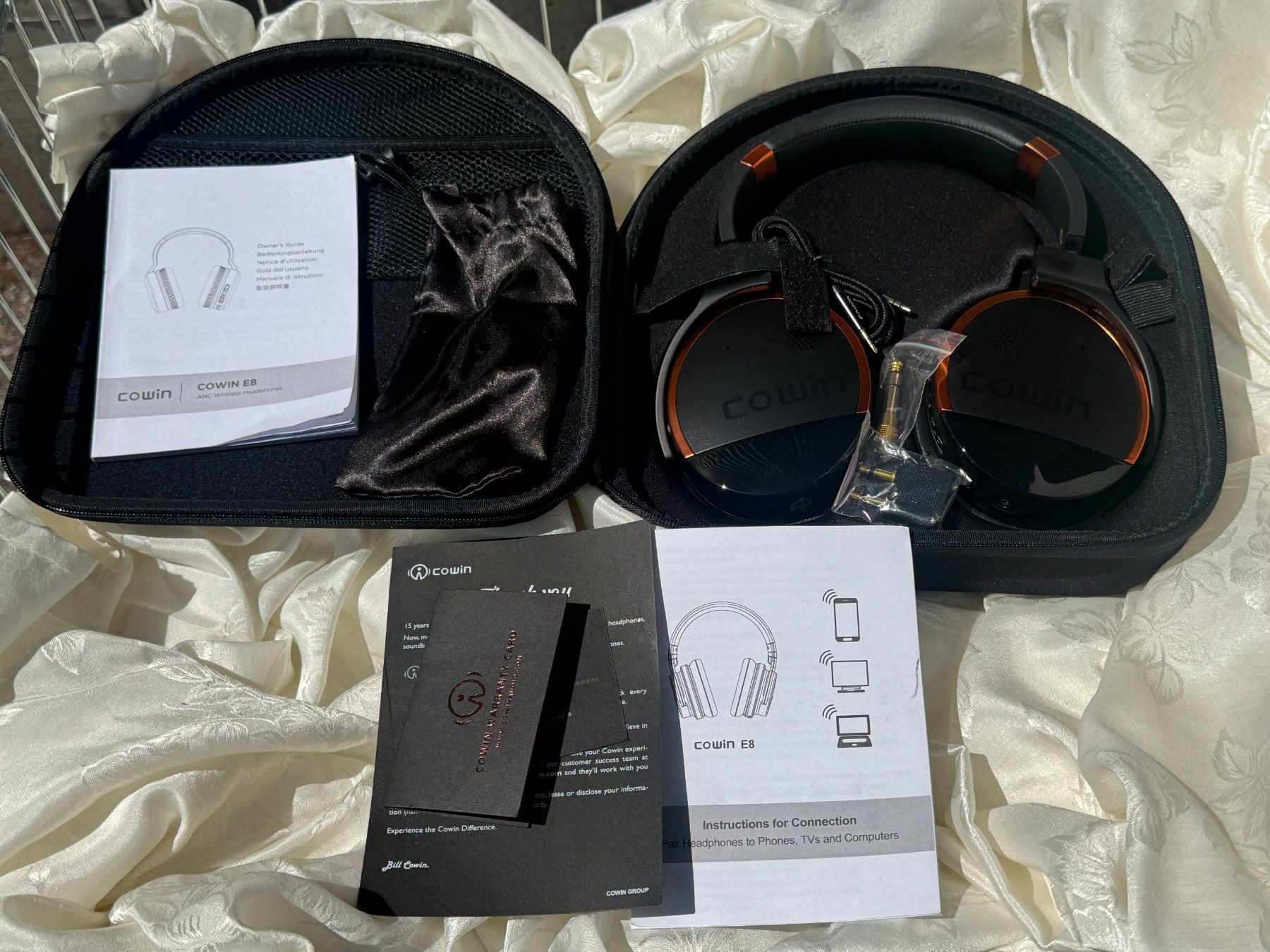 Cuffie: Cowin E8 Bluetooth-Kopfhörer mit Mik mit Abbruch Gerüchts – Nuovo e nell'imballaggio originale da Vacallo venduto da cri_229f 1