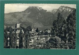 Spiez gegen Ralligstöcke, 1949, gelaufen