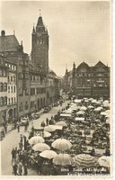 Basel - Marktplatz belebt + 1939