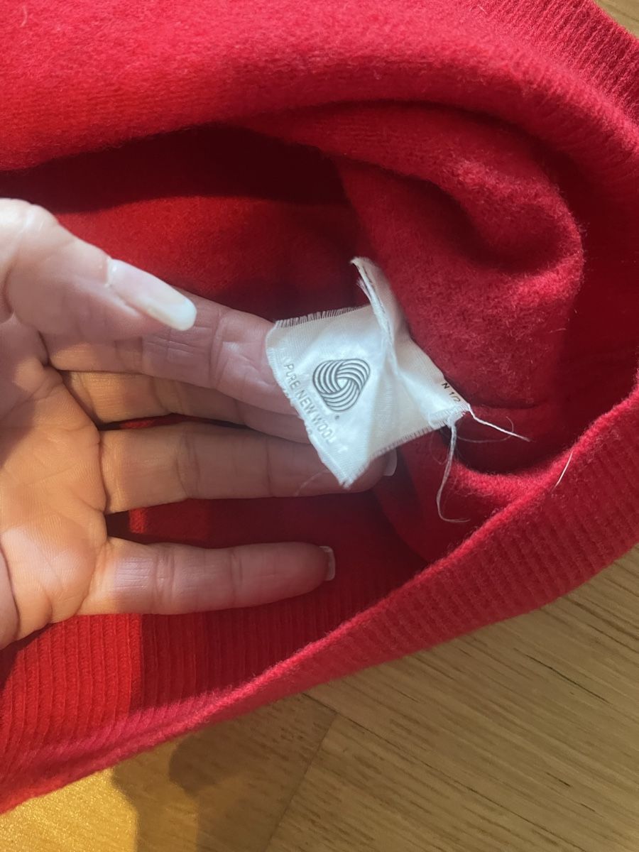 Pulls & Sweat-shirts: Pullover, roter Wollpullover, – D'occasion à Rüschlikon par Lajniii 2