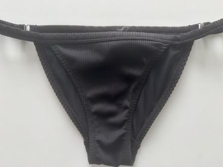 Bikini Hose schwarz gerippt Grösse S neu