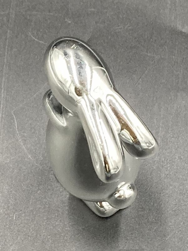 Statuette: Figur | Hase | Keramik | Silber – Usato da Wittenbach venduto da Restwert_St-Gallen 3