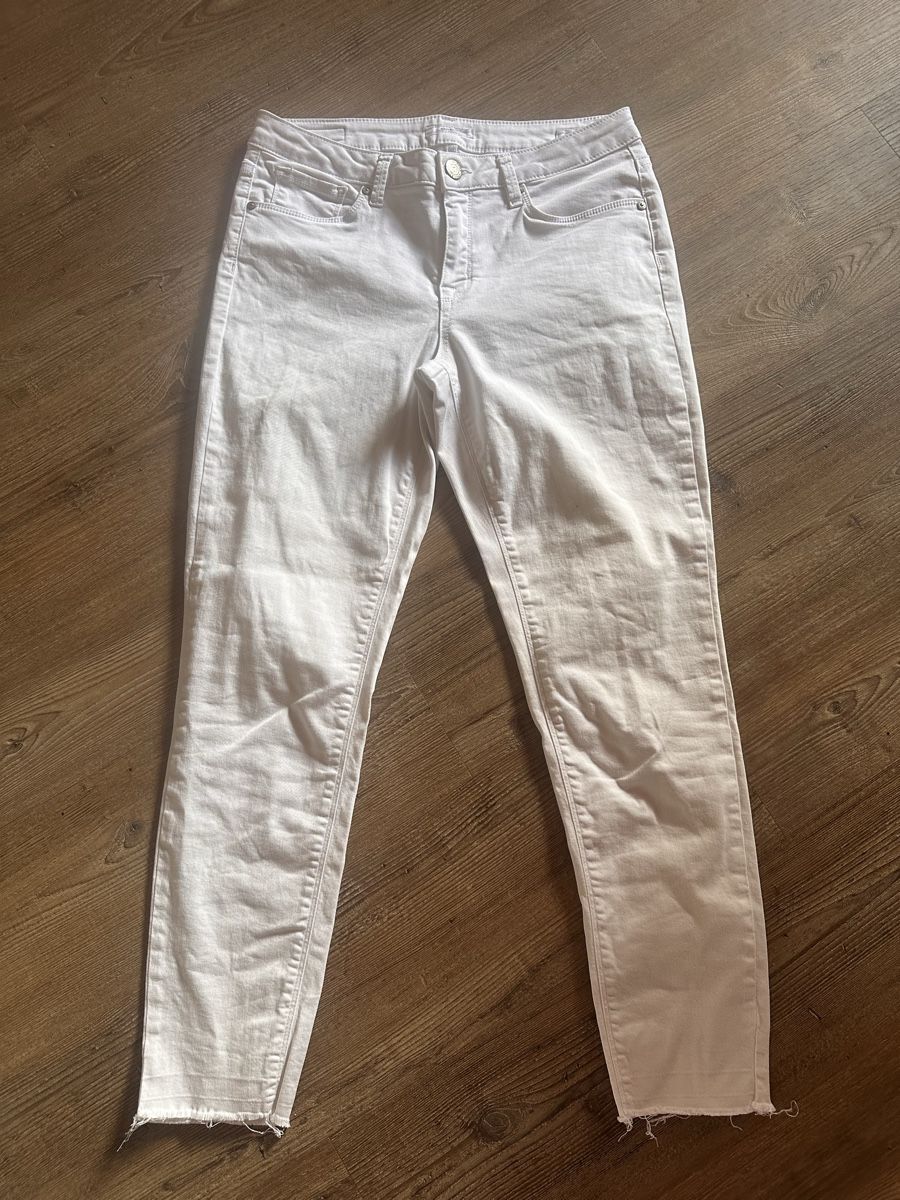 Opus Pantaloni: Weisse Sommer Jeans von Opus, Gr. 40 – Usato da St. Moritz venduto da Dar-23