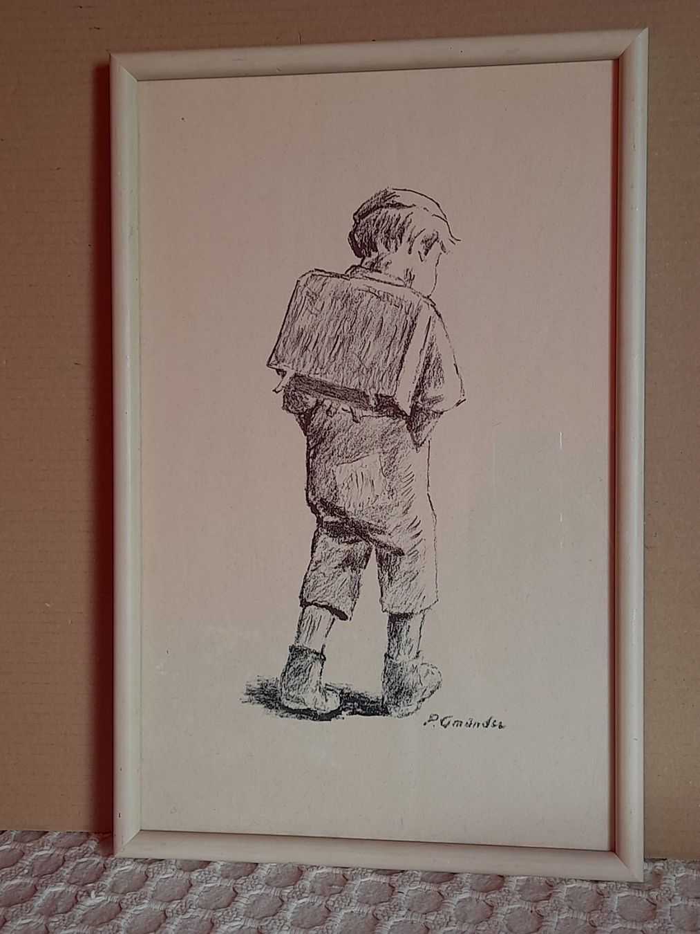 Grafiken & Lithographien: Litho " Schuelbueb " Paul Gmünder – Gebraucht aus Thun von Treff.....e