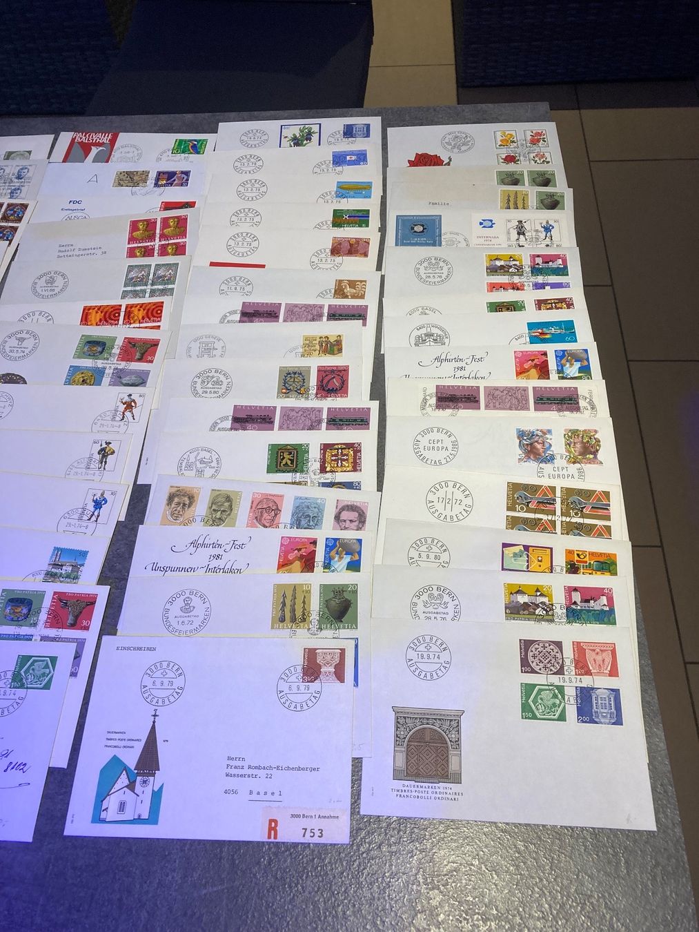 Tutti i francobolli: FDC Schweiz Lot + Briefe – Usato da Reinach BL venduto da Haexli_46 4
