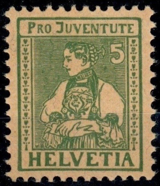 Tutti i francobolli: CH - Pro Juventute - SBK Nr. J8 ** – Usato da Rombach venduto da VENTIS-Auktionen 2
