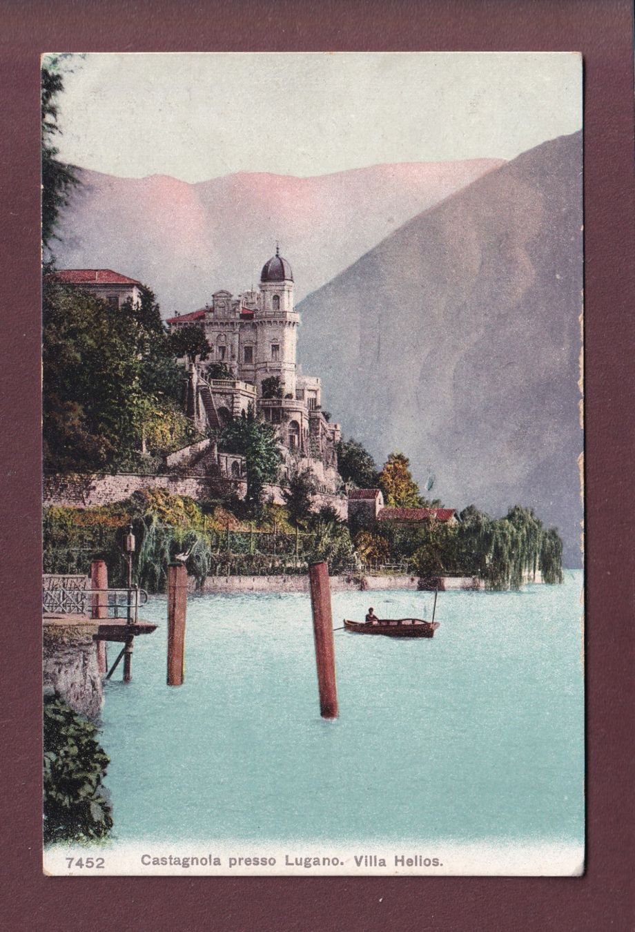 Cartoline postali: CASTAGNOLA - Villa Helios – Usato da Pully venduto da nicecards