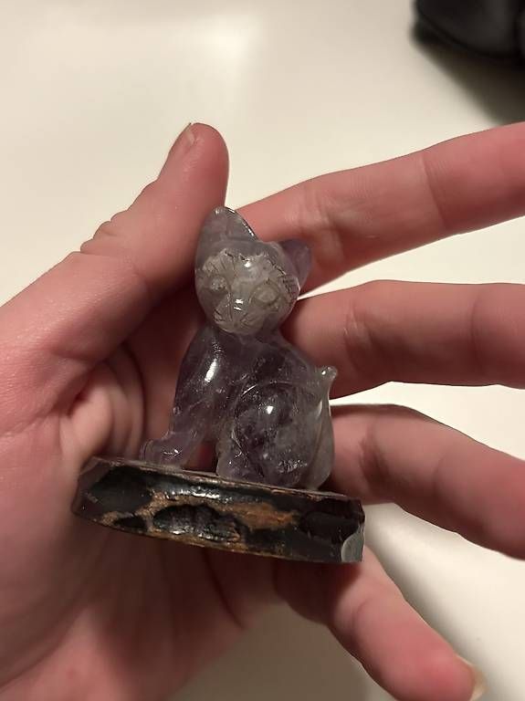Statuette: Atmethyst Katze Figur – Usato da Birsfelden venduto da Paulascloset 1