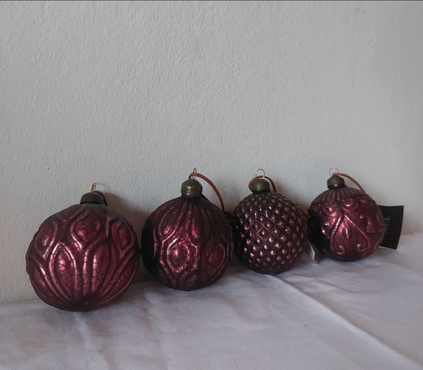 Christbaumkugeln Kupfer aus Glas Neu ! Kaufen auf Ricardo