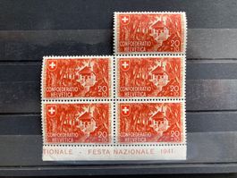 Pro Patria  650 Jahre Eidgenossenschaft (Hohle Gasse) 1941