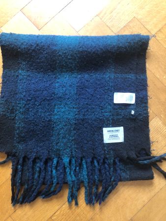 Anerkjendt Schal, blau/grün, 180cm, recyceltes Polyester