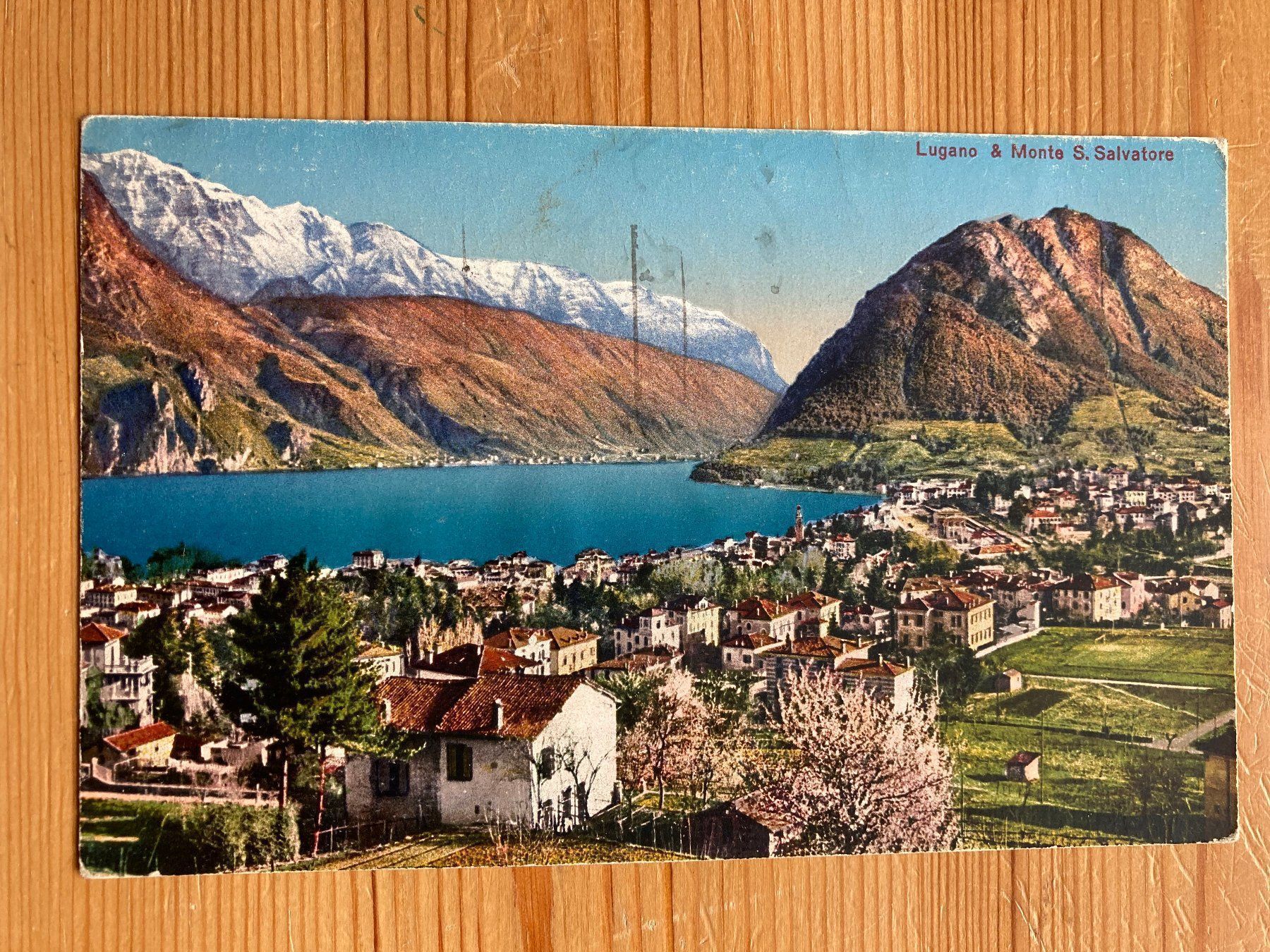 Cartoline postali: Lugano & Monte S. Salvatore - AK 1936 – Usato da Oberuzwil venduto da Henri09