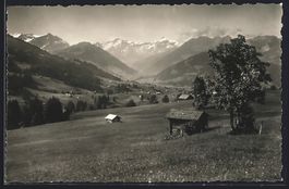 Schönried, Blick von Schönried auf Old