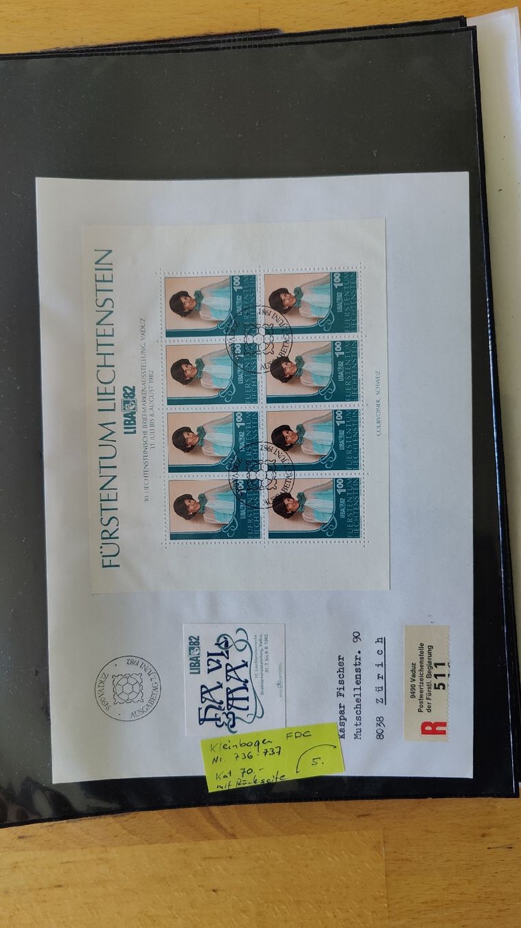 Album: Briefmarkensammlung Lichtenstein (L10) – Usato da Aarau venduto da bro_9zsg 2