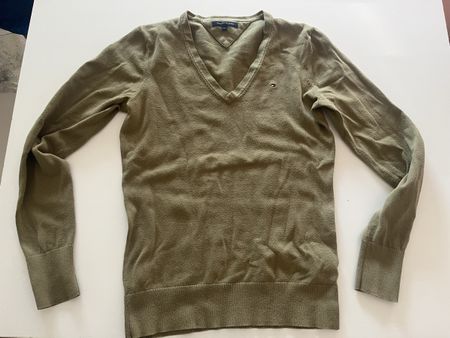 Tommy Hilfiger Pullover, Grösse S, Olivgrün, Top Zustand