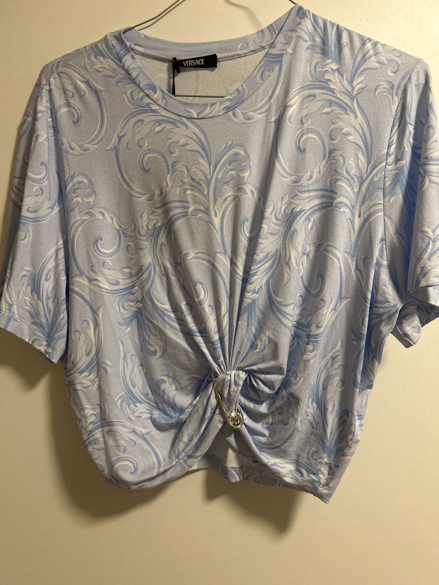 Versace T-shirt: Authentic Versace original top, blue pattern, MEDUSA – Nuovo e nell'imballaggio originale da Zürich venduto da sel_tvq7