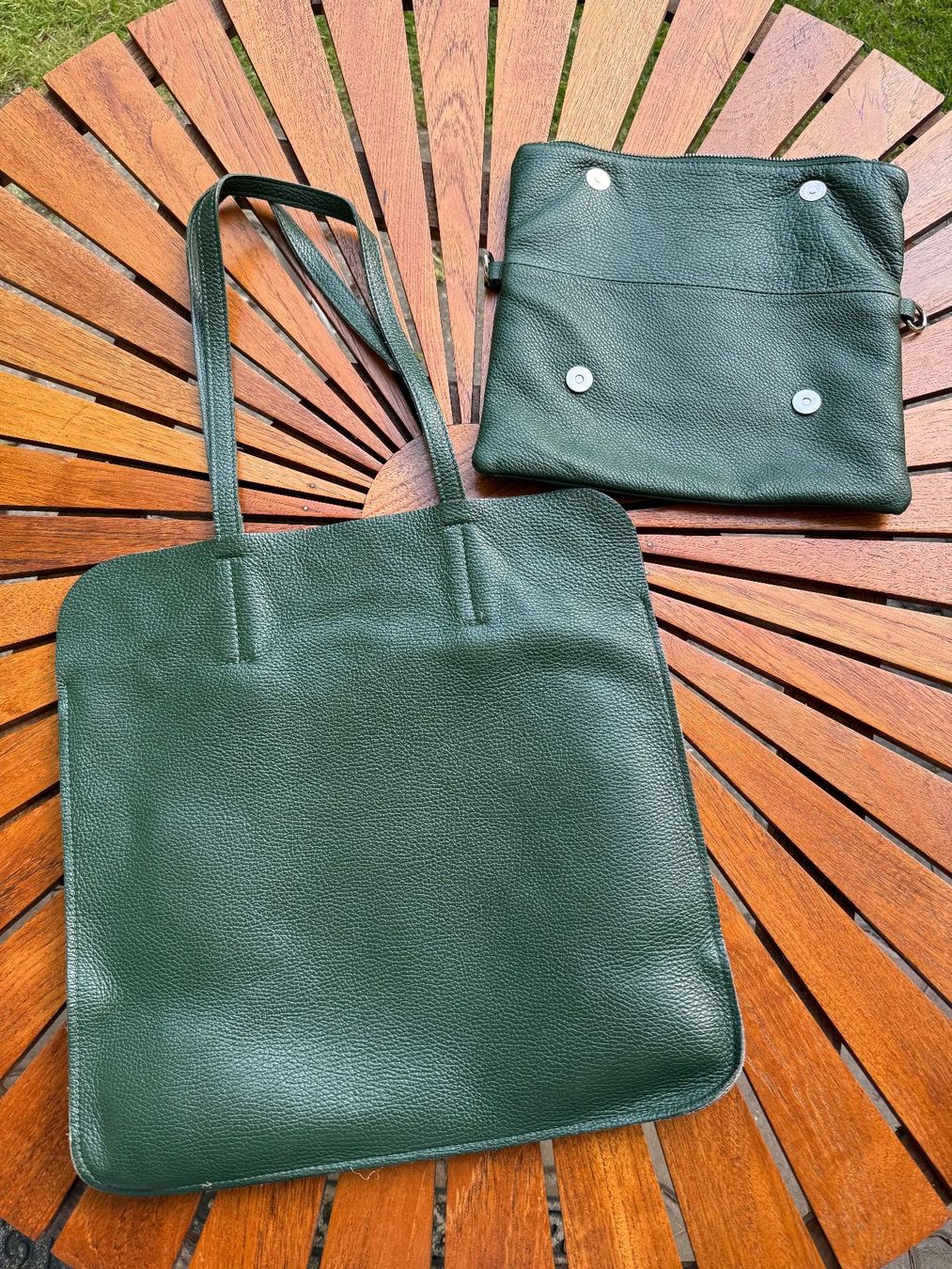 Borse da donna: Damenhandtasche Shopper Leder grün – Usato da Rorbas venduto da tun_m7fz 2