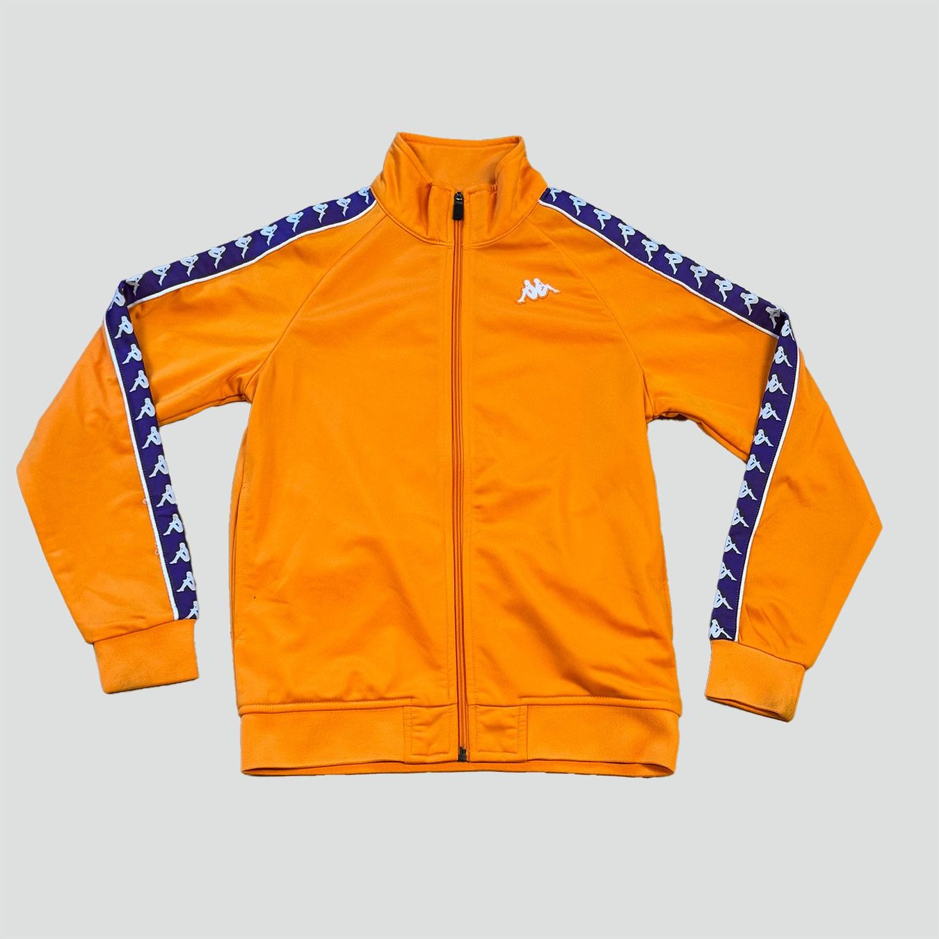 Kappa Jacken: Kappa Trainingsjacke orange/violett, Gr. XS – Gebraucht aus St. Gallen von sourced_limited