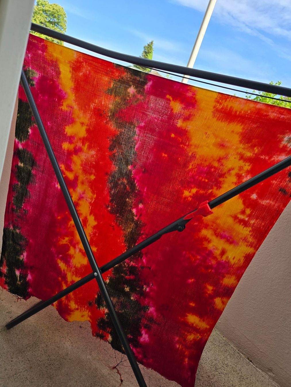 Tessuti: Stoff: Batikstoff Indien – Nuovo (secondo la descrizione) da Romanshorn venduto da Rachacha