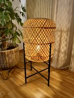 Lampe en bambou tressé Micasa 