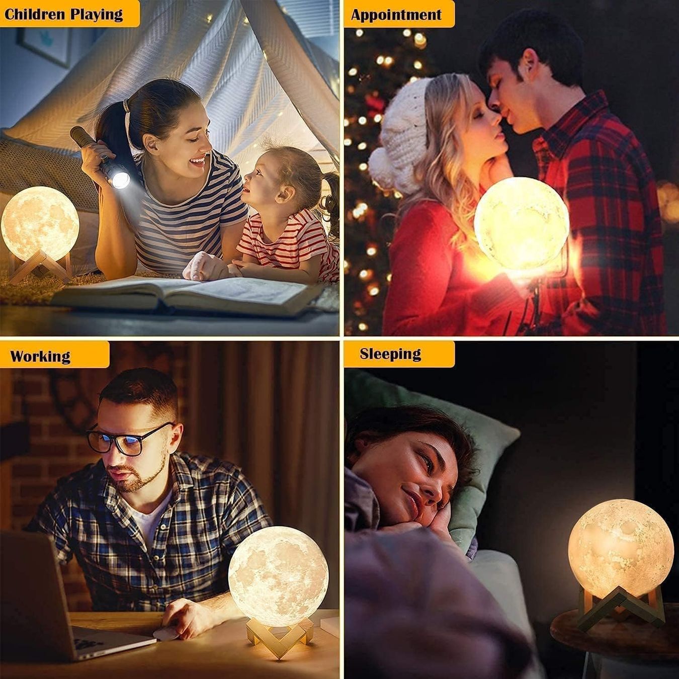Lampade: Mondlicht 16 Farben mit Holzständer Remote/Touch Control – Nuovo e nell'imballaggio originale da Nuglar venduto da SaleRitter 2