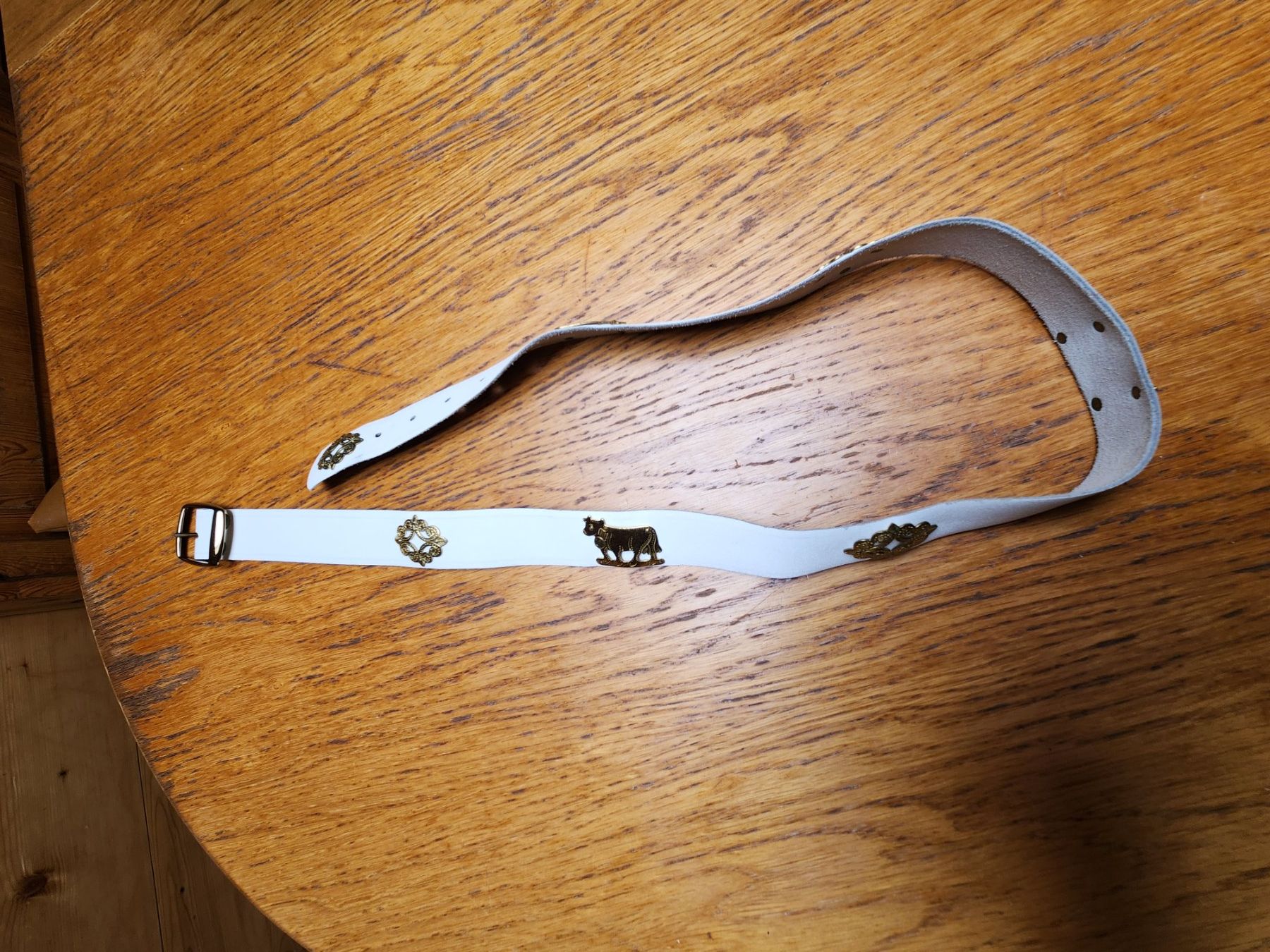 Edelweiss Cinture: Appenzellergurt mit Kühen ca. 95cm Leder Neu – Nuovo (secondo la descrizione) da Gstaad venduto da Meiel2020 1