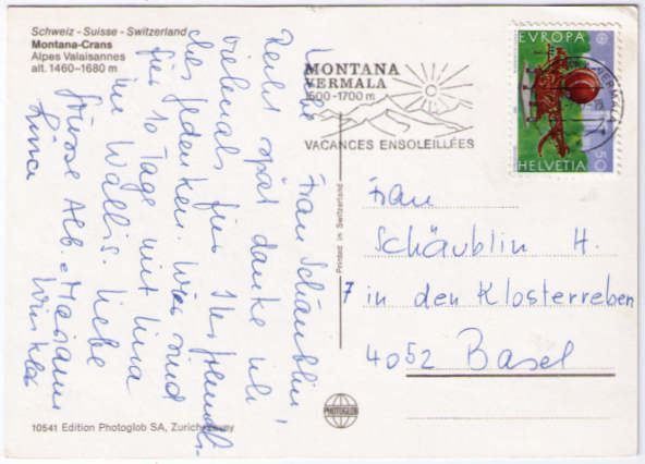 Ansichtskarten: Montana – Gebraucht aus Binningen von Mountainrider 1