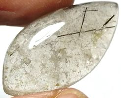 Cabochon L-2807 – Schwarzer Rutil Quarz 26X13X6mm–14.6 Karat