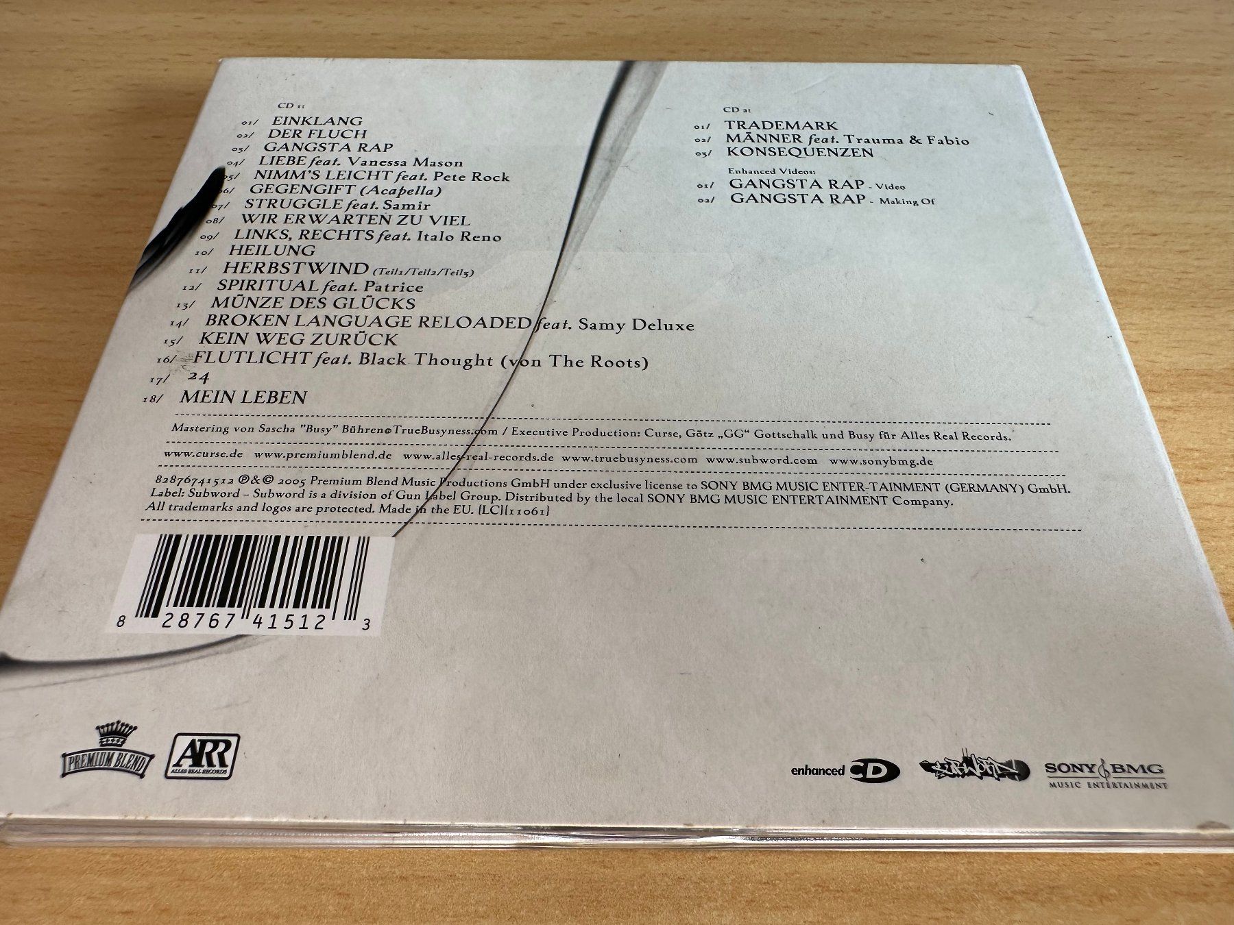 CD: Curse – Sinnflut - 2 CD - Enhanced, Limited Edition – Usato da Rikon im Tösstal venduto da Alpenmutz 1