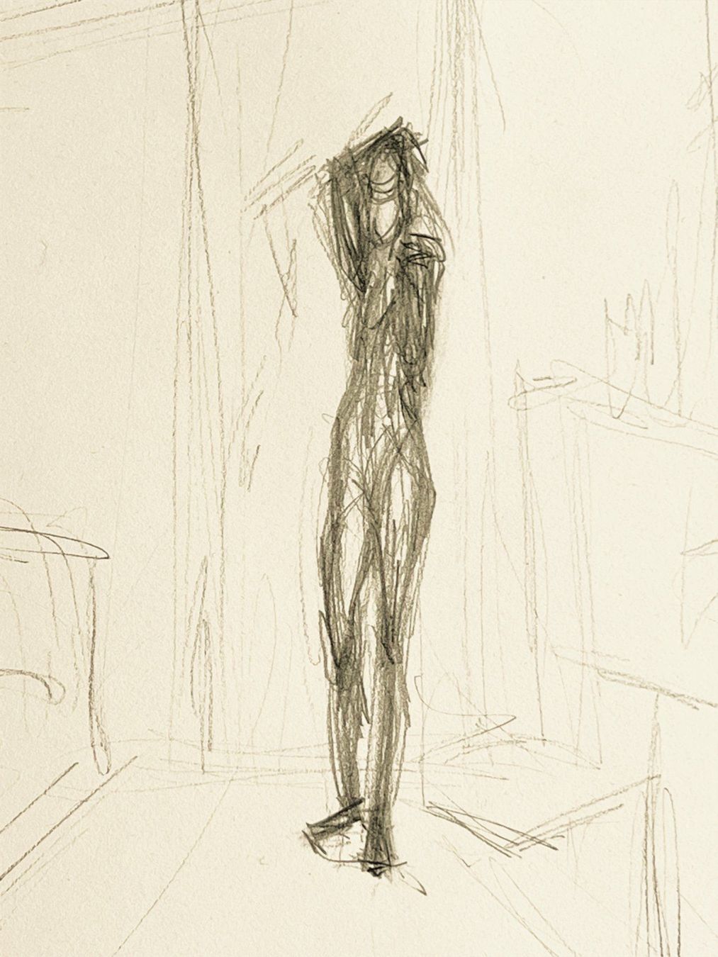 Grafiken & Lithographien: Alberto Giacometti, Vintage Lithographie – Gebraucht aus Ponte Tresa von 11GalleriaAlterEgo11