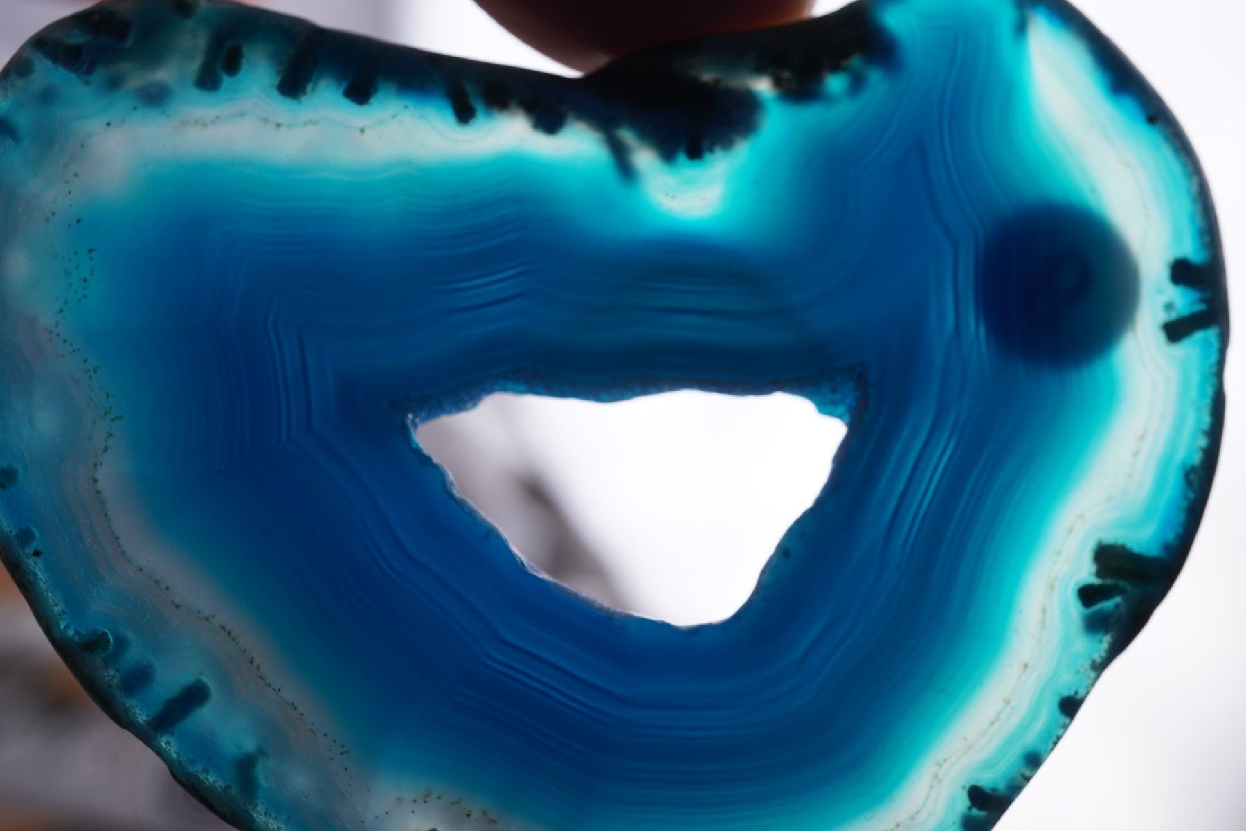 Minerali & Pietre curative: Achat  Blau    Scheibe     wow     Ab 1.-(1) – Nuovo e nell'imballaggio originale da Eschenbach SG venduto da topstone