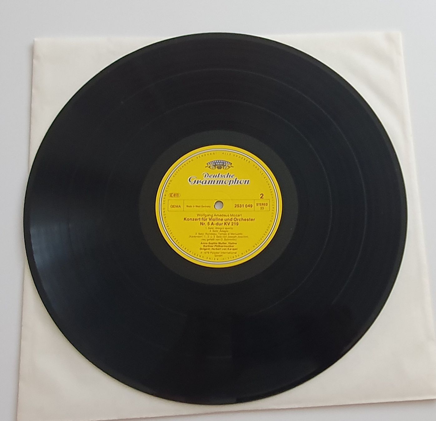Dischi in vinile: Mozart, Mutter, Karajan - Violinkonzerte No.5 A-dur – Usato da Zuchwil venduto da AdamO. 2