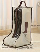 Stiefeltasche Aufbewahrung beige 48x28x22cm neu OVP