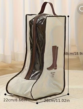 Stiefeltasche Aufbewahrung beige 48x28x22cm neu OVP