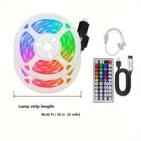 30m LED Strip RGB Lichterkette mit Fernbedienung USB