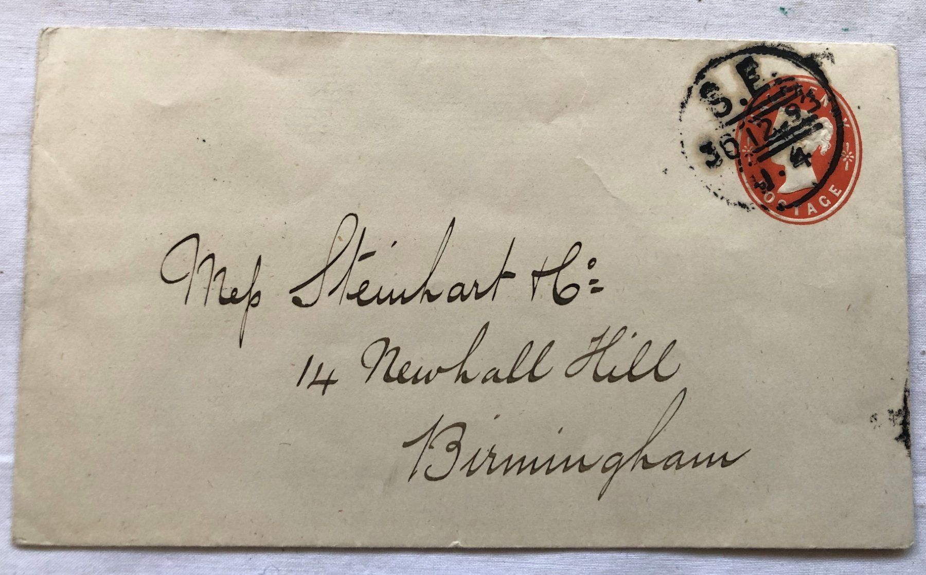 Tutti i francobolli: Grossbritannien - Brief - Ganzsache - 1893 – Usato da Schaffhausen venduto da durruti