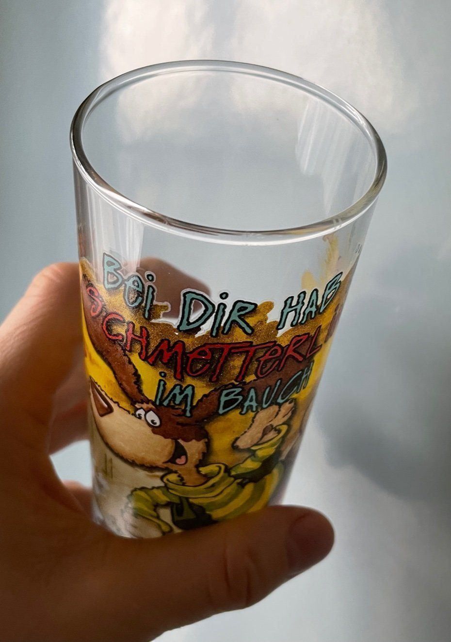 Gläser: "Bei dir hab ich Schmetterlinge..."-Glas – Neu (gemäss Beschreibung) aus Buchs SG von Handyman77 2