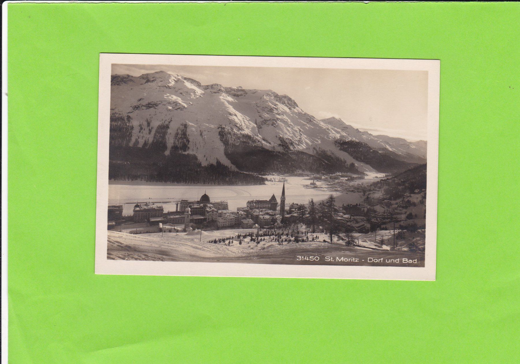 Cartoline postali: St. Moritz, Dorf und Bad – Usato da St. Peterzell venduto da neckertal