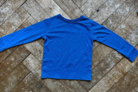 Okaidi Shirt langarm Gr. 98 Baumwolle Marineblau wie neu