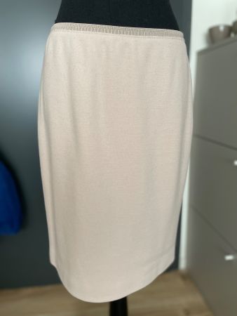 Marc Cain - Eleganter Damen Rock, beige, Gr. N3 / 38 NEU