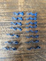 lego 4495 a et b lot de 15 pièces Dark Blue Flag 4 x 1